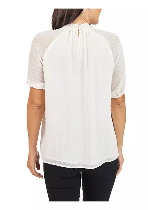 DR2 by Daniel Rainn Lace Mock Turtleneck Top Blouse 3 DR2 by Daniel Rainn Lace Mock Turtleneck Top Blouse - Image 3