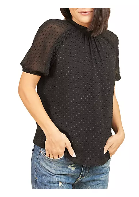 DR2 by Daniel Rainn Lace Mock Turtleneck Top Blouse 4 DR2 by Daniel Rainn Lace Mock Turtleneck Top Blouse - Image 4