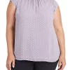 DR2 by Daniel Rainn Cap Sleeve Blouse Top (Plus Size)
