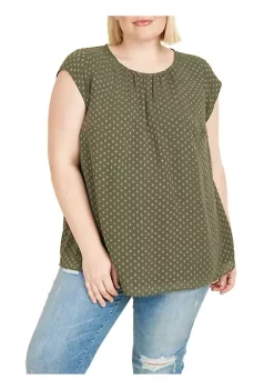 DR2 by Daniel Rainn Cap Sleeve Blouse Top (Plus Size) -DR2 by Daniel Rainn Shop Belk 1576