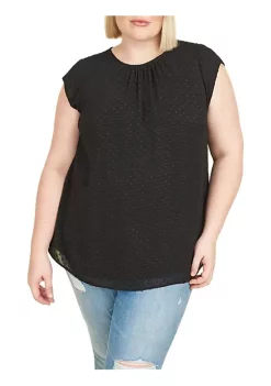 DR2 by Daniel Rainn Cap Sleeve Blouse Top (Plus Size) -DR2 by Daniel Rainn Shop Belk 1577
