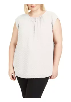 DR2 by Daniel Rainn Cap Sleeve Blouse Top (Plus Size) -DR2 by Daniel Rainn Shop Belk 1579