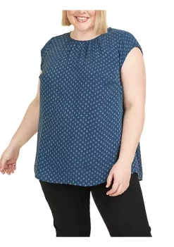 DR2 by Daniel Rainn Cap Sleeve Blouse Top (Plus Size) -DR2 by Daniel Rainn Shop Belk 1580