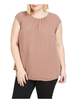 DR2 by Daniel Rainn Cap Sleeve Blouse Top (Plus Size) -DR2 by Daniel Rainn Shop Belk 1581