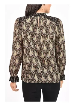 DR2 by Daniel Rainn Long Sleeve Top Blouse with Mock Turtle-Neck -DR2 by Daniel Rainn Shop Belk 1589