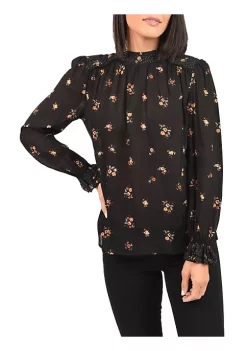 DR2 by Daniel Rainn Long Sleeve Top Blouse with Mock Turtle-Neck -DR2 by Daniel Rainn Shop Belk 1591