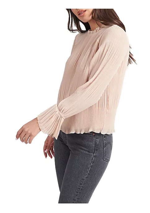 DR2 by Daniel Rainn Mock Turtleneck Shirred Top Blouse 2 DR2 by Daniel Rainn Mock Turtleneck Shirred Top Blouse - Image 2