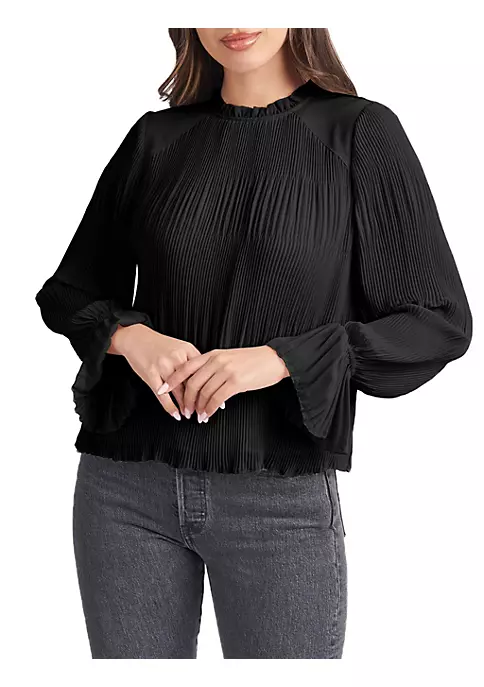 DR2 by Daniel Rainn Mock Turtleneck Shirred Top Blouse 4 DR2 by Daniel Rainn Mock Turtleneck Shirred Top Blouse - Image 4
