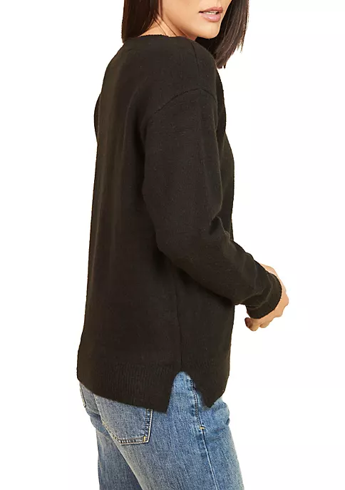 DR2 by Daniel Rainn Long Sleeve Crew Neck Sweater Top 2 DR2 by Daniel Rainn Long Sleeve Crew Neck Sweater Top - Image 2