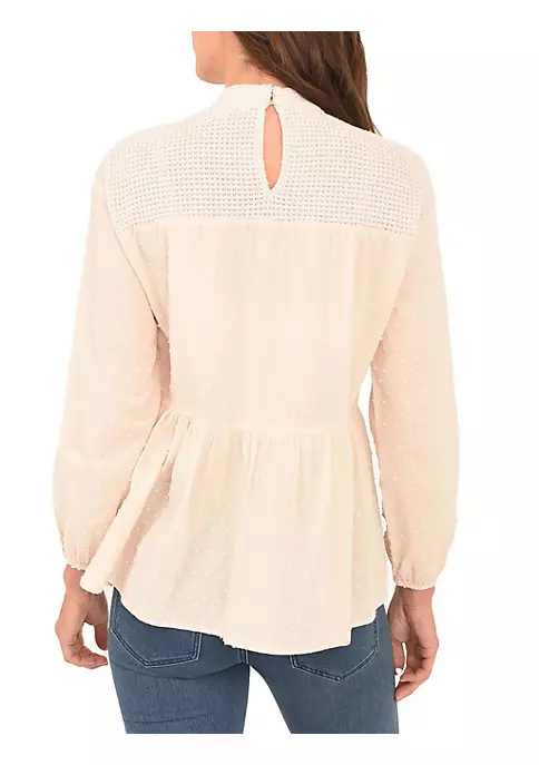 DR2 by Daniel Rainn Long Sleeve Clip-Dot Top 3 DR2 by Daniel Rainn Long Sleeve Clip-Dot Top - Image 3