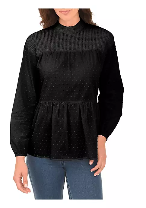 DR2 by Daniel Rainn Long Sleeve Clip-Dot Top 4 DR2 by Daniel Rainn Long Sleeve Clip-Dot Top - Image 4