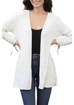 DR2 by Daniel Rainn Allison Knit Cardigan With Bow-Tie Sleeves