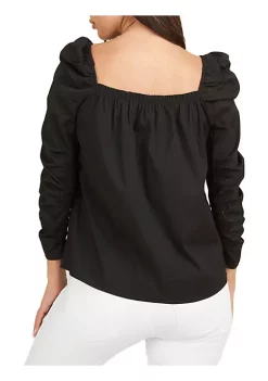 DR2 by Daniel Rainn Ruched Sleeve Top Blouse 6 DR2 by Daniel Rainn Ruched Sleeve Top Blouse -DR2 by Daniel Rainn Shop Belk 1645