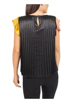 DR2 by Daniel Rainn Pleated Art Deco Top Blouse -DR2 by Daniel Rainn Shop Belk 1665