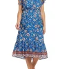 DR2 by Daniel Rainn Aila Boho Dress with Tiered Ruffle Sleeves
