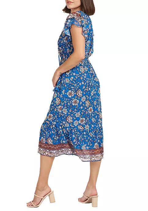 DR2 by Daniel Rainn Aila Boho Dress with Tiered Ruffle Sleeves 3 DR2 by Daniel Rainn Aila Boho Dress with Tiered Ruffle Sleeves - Image 3