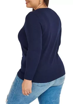 DR2 by Daniel Rainn Plus Size Long Sleeve Crew Neck Sweater 11 DR2 by Daniel Rainn Plus Size Long Sleeve Crew Neck Sweater -DR2 by Daniel Rainn Shop Belk 1700