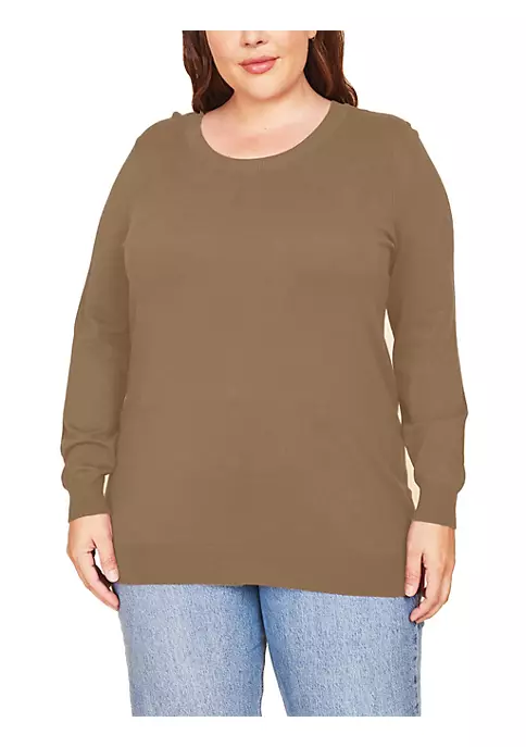 DR2 by Daniel Rainn Plus Size Long Sleeve Crew Neck Sweater 4 DR2 by Daniel Rainn Plus Size Long Sleeve Crew Neck Sweater - Image 4