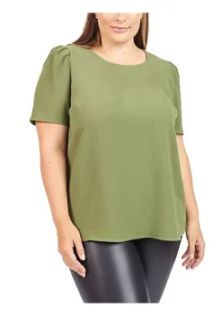 DR2 by Daniel Rainn 3/4 Puff Sleeve Blouse (Plus Size) 8 DR2 by Daniel Rainn 3/4 Puff Sleeve Blouse (Plus Size) -DR2 by Daniel Rainn Shop Belk 1718