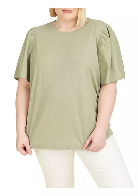 DR2 by Daniel Rainn Knit Bell Sleeve Blouse (Plus Size) 4 DR2 by Daniel Rainn Knit Bell Sleeve Blouse (Plus Size) - Image 4