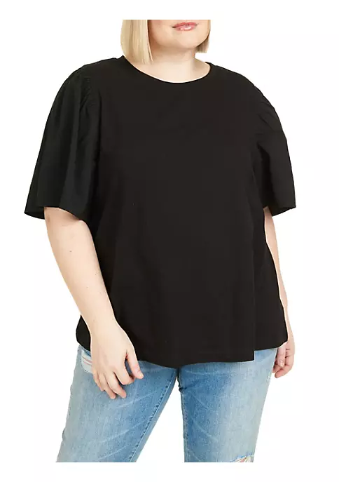 DR2 by Daniel Rainn Knit Bell Sleeve Blouse (Plus Size) 5 DR2 by Daniel Rainn Knit Bell Sleeve Blouse (Plus Size) - Image 5