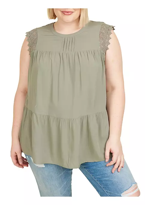 DR2 by Daniel Rainn Casual Boho Sleeveless Top (Plus Size) 4 DR2 by Daniel Rainn Casual Boho Sleeveless Top (Plus Size) - Image 4