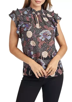 DR2 by Daniel Rainn Ruffle Sleeve Top