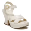 Circus NY Peony Strappy Sandal Ivory Croc Pt