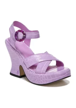 Circus NY Peony Strappy Sandal Ivory Croc Pt -DR2 by Daniel Rainn Shop Belk 340