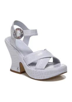 Circus NY Peony Strappy Sandal Ivory Croc Pt -DR2 by Daniel Rainn Shop Belk 341