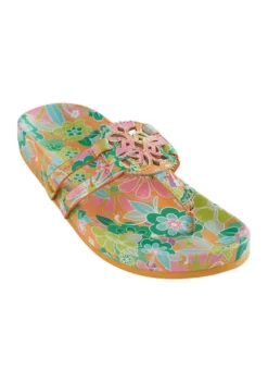 Circus NY Jules Print Footbed Sandals