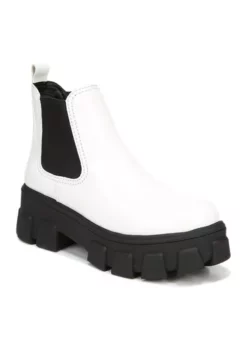 Circus NY Darielle Lug Sole Chelsea Booties- Red Patent