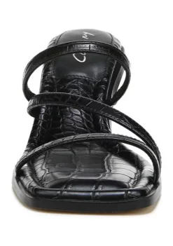 Circus NY Felicity Slide Black Croc Pt -DR2 by Daniel Rainn Shop Belk 827