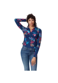 Circus NY LUNA COLLARED V NECK