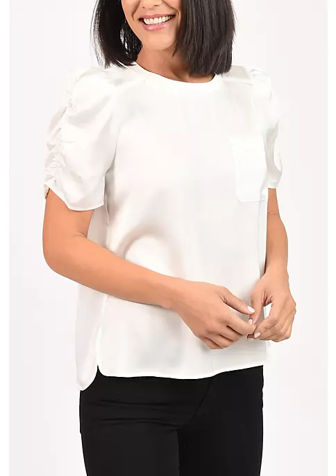 DR2 by Daniel Rainn Short Sleeve Top with Pocket 4 DR2 by Daniel Rainn Short Sleeve Top with Pocket - Image 4